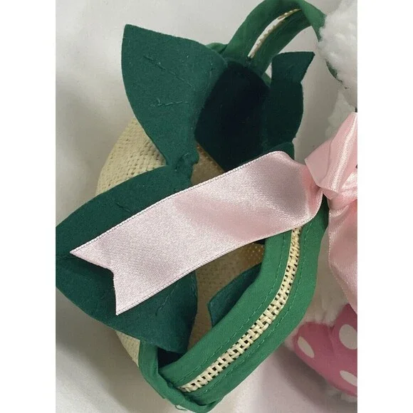 Winnie the Pooh 21" Plush White Easter Bunny & Basket Walt Disney Stuffed Animal - Picture 8 of 15